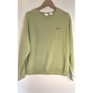 Levi's Red Tab Sweatshirt Pullover Crewneck Sweatshirt LimeGreen  Size Medium